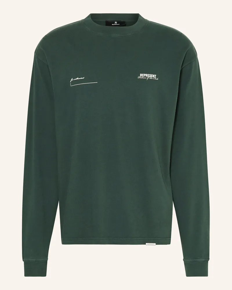 REPRESENT Longsleeve PATRON OF THE CLUB Dunkelgrün