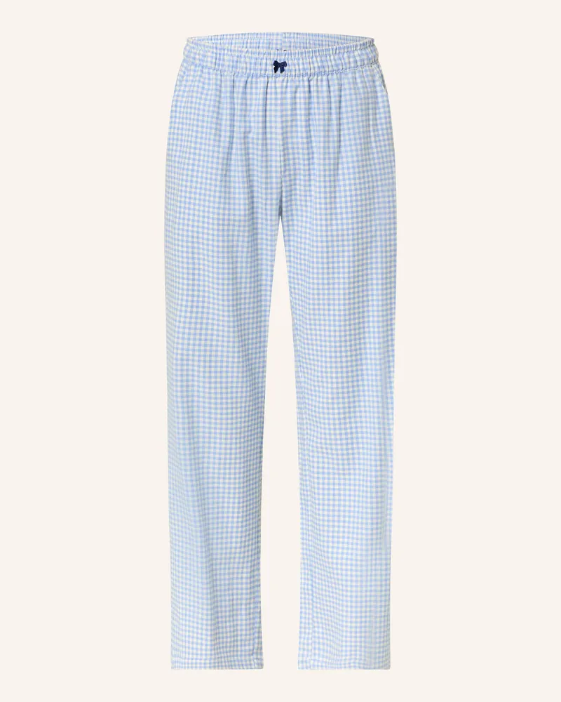 Short Stories Schlafshose aus Flanell Blau