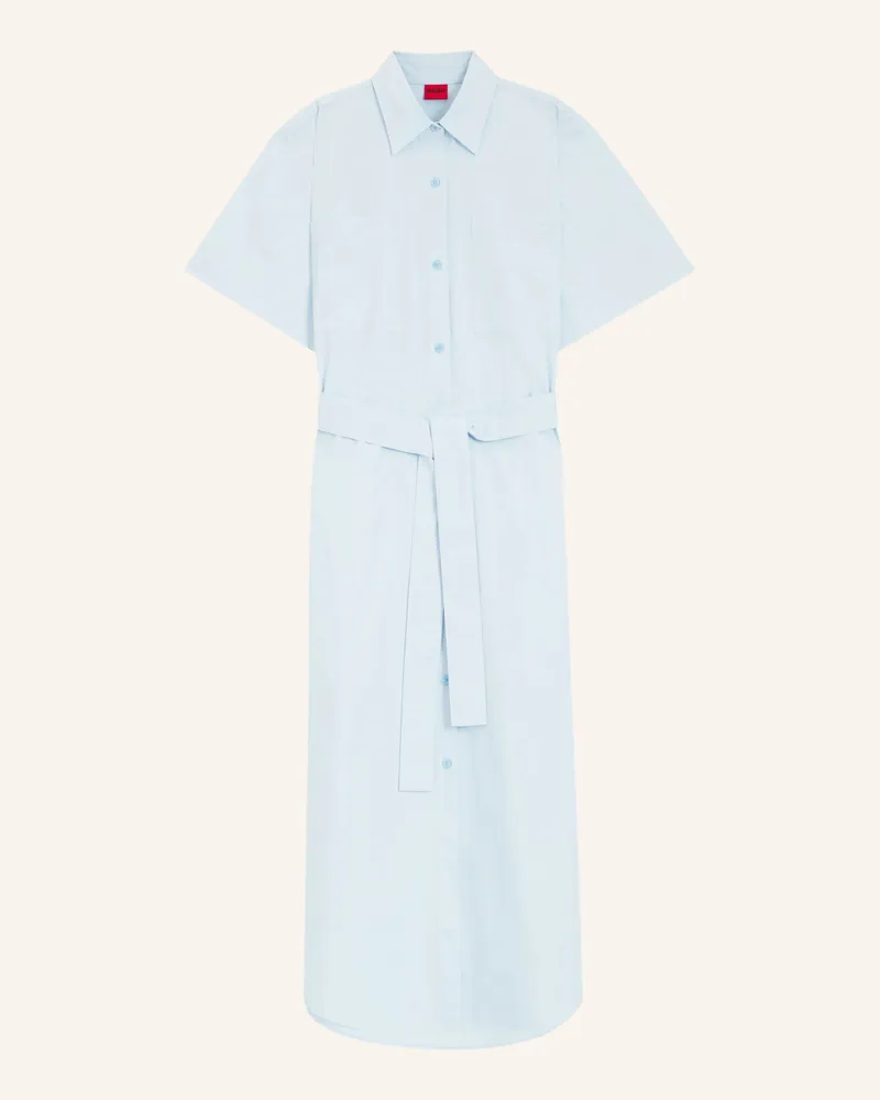 HUGO BOSS Hemdblusenkleid KINIME Hellblau