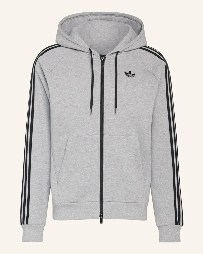 adidas Adicolor Over The Hood Stripes Kapuzenjacke grau Grau