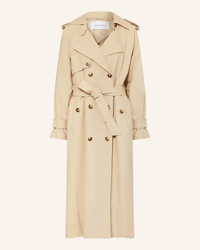 Mrs & HUGS Trenchcoat Beige
