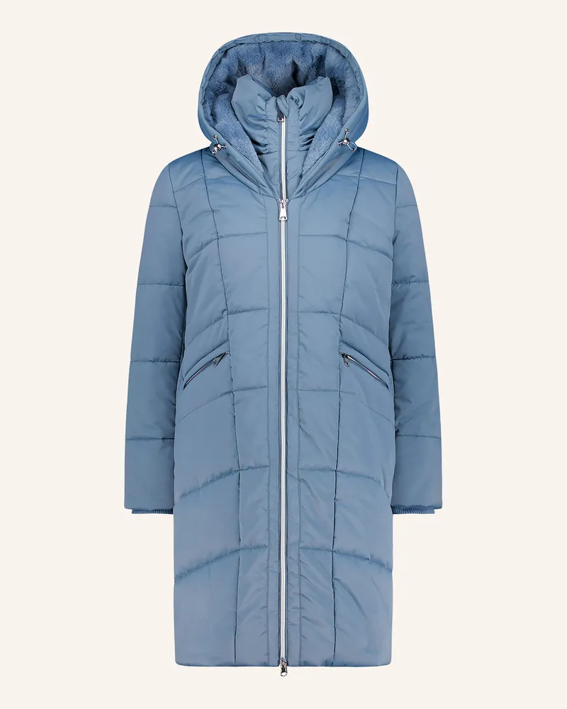 Cartoon Steppmantel blau Blau