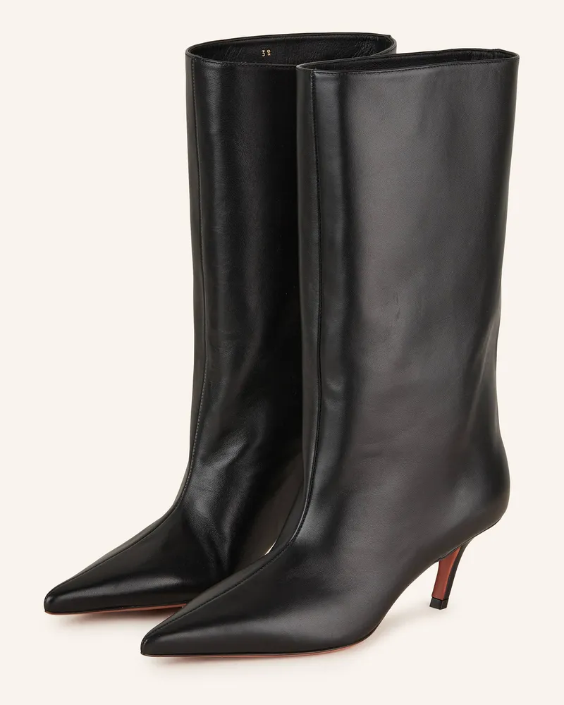 Amina Muaddi Stiefeletten FIONA Schwarz