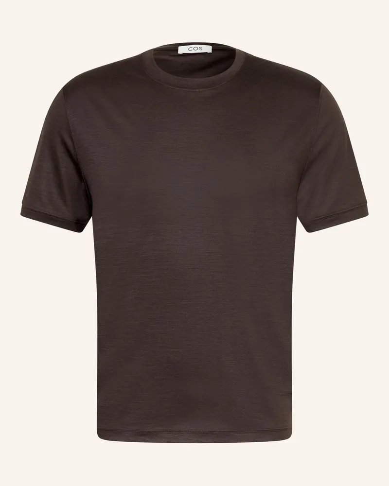 COS T-Shirt braun Dunkelbraun