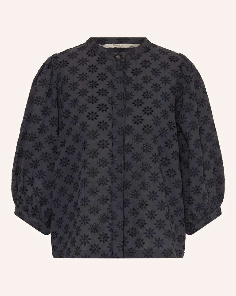 Barbour Bluse Layla Aus Lochspitze Mit 3/4-Arm blau Dunkelblau