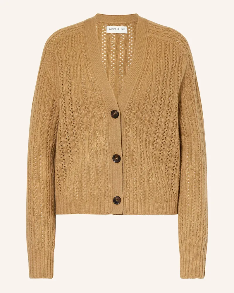 Marc O'Polo Strickjacke Hellbraun