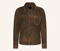 Lederjacke Flint braun