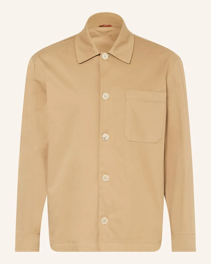 CRUNA Overshirt braun Camel