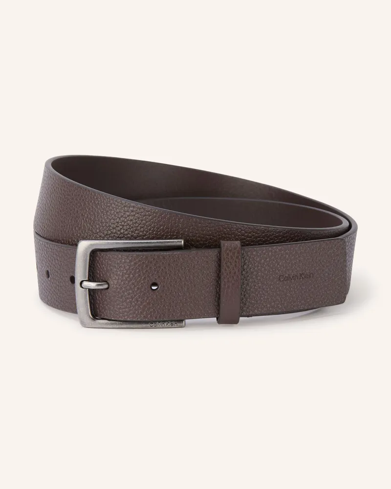 Calvin Klein Ledergürtel braun Dunkelbraun