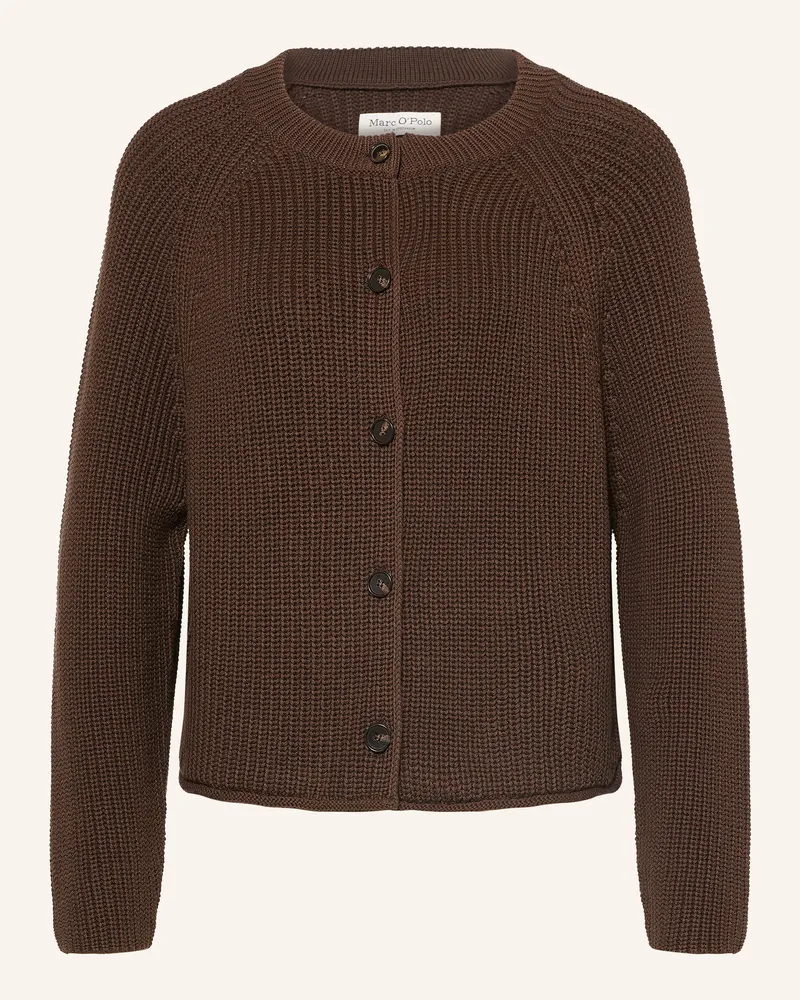 Marc O'Polo Strickjacke braun Dunkelbraun