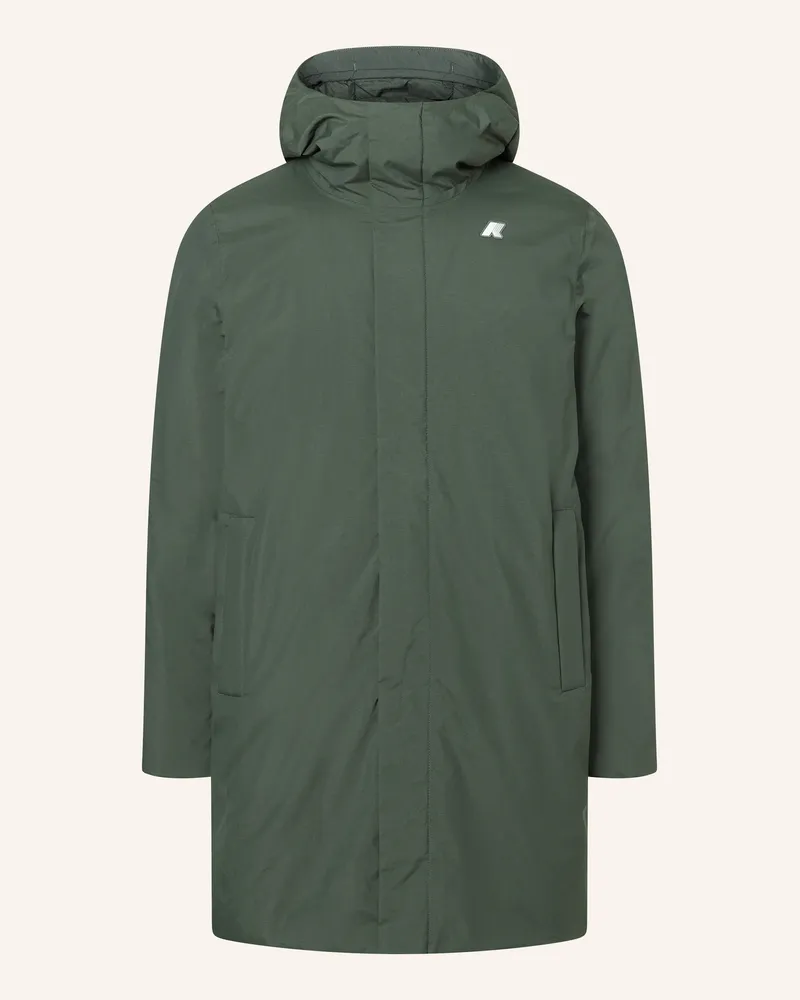 K-Way Winterjacke THOMAS WARM OTTOMAN Dunkelgrün