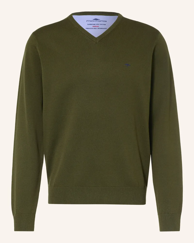 Fynch-Hatton Pullover gruen Dunkelgrün