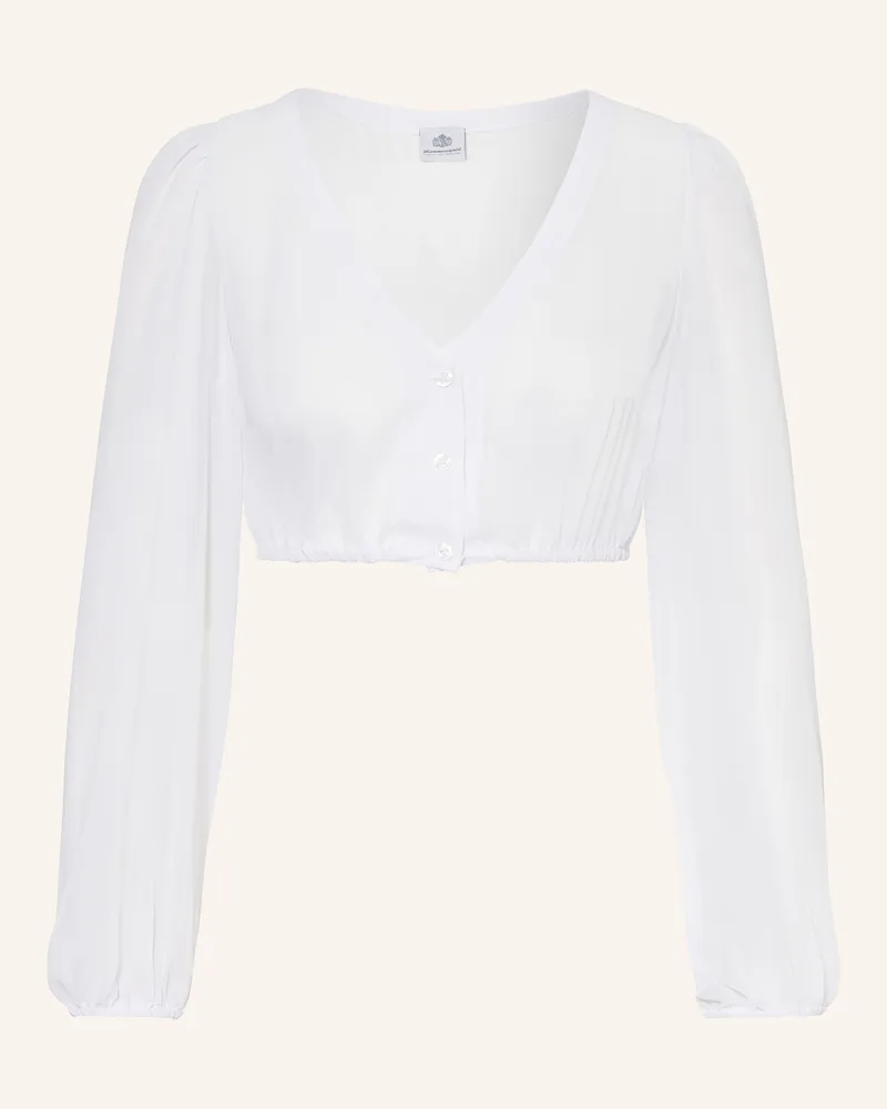 Hammerschmid Dirndlbluse Hanny weiss Weiss