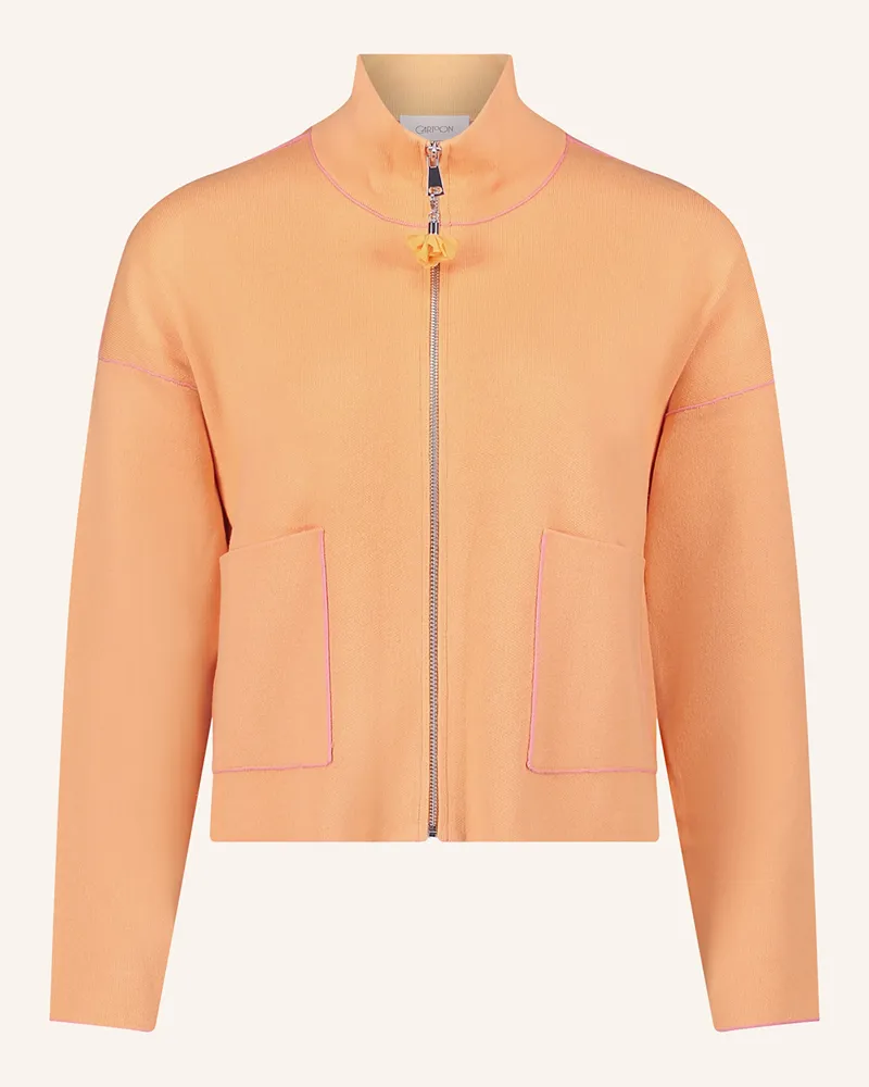 Cartoon Strickjacke orange Orange