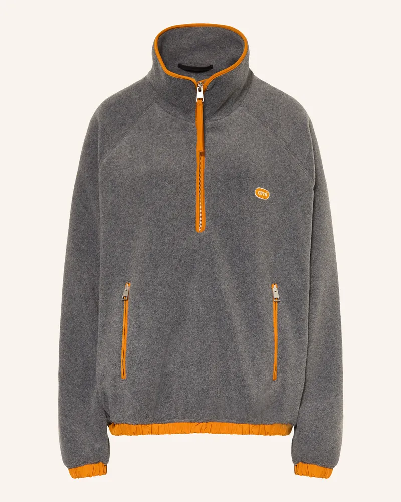 AMI Paris Fleece-Troyer grau Grau