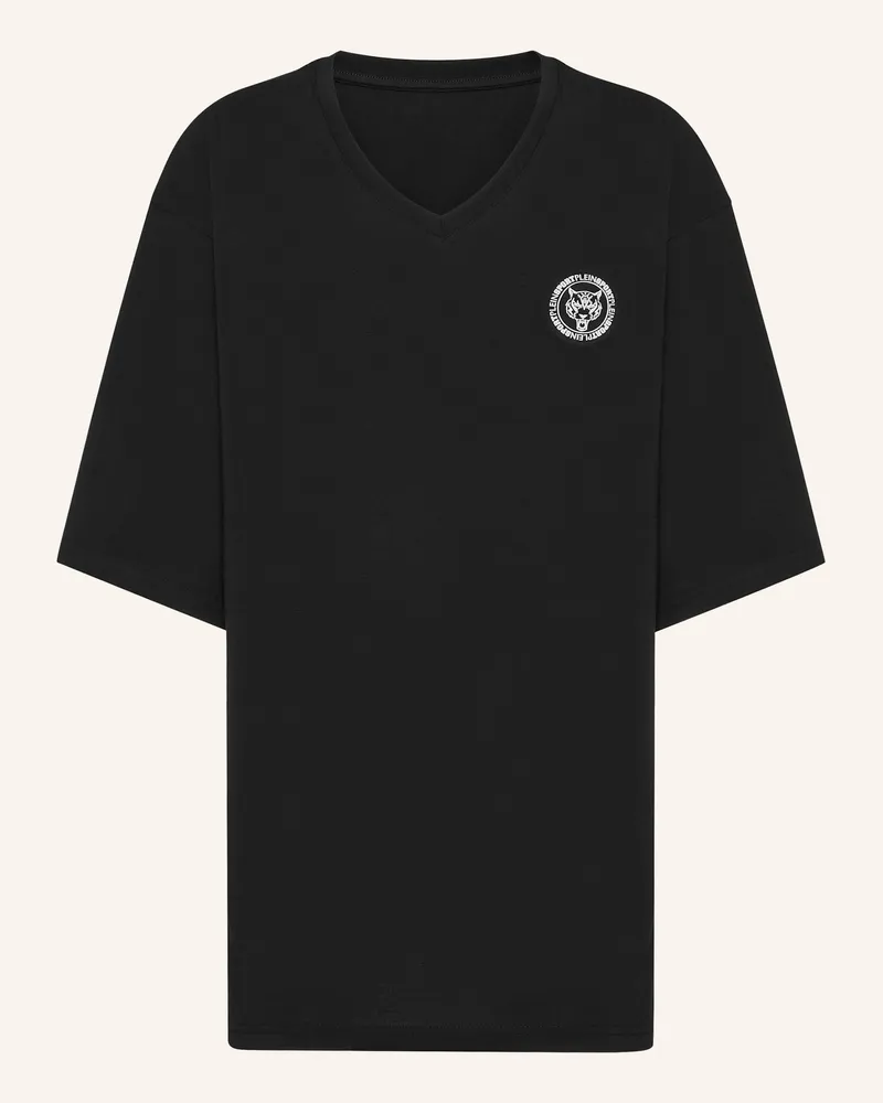 Philipp Plein T-Shirt V-Ausschnitt Ss Schwarz