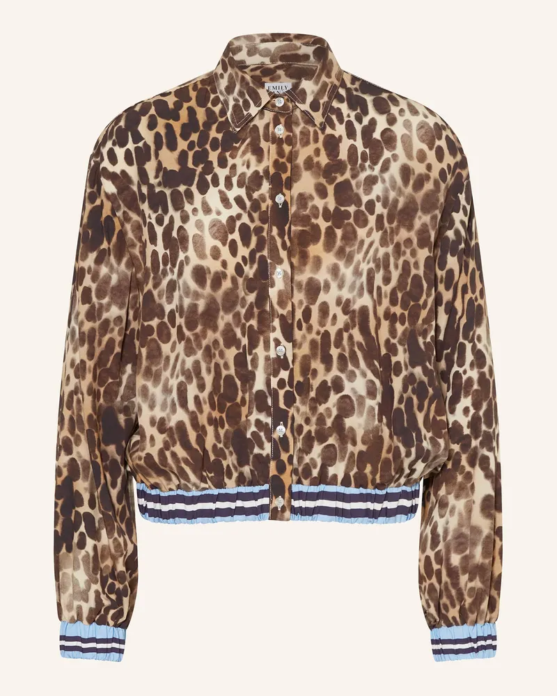Emily van den Bergh Hemdbluse Braun