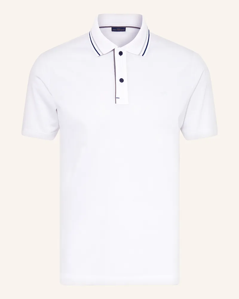 Paul & Shark Piqué-Poloshirt Weiss