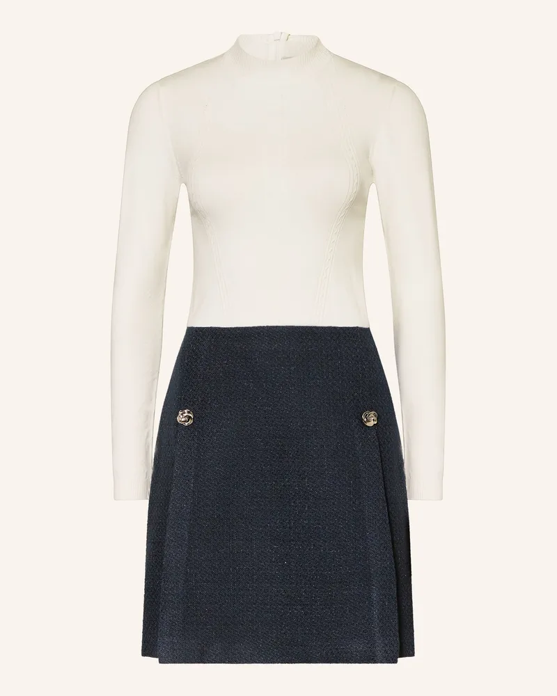 Ted Baker Kleid Im Materialmix Mit Glitzergarn blau Creme