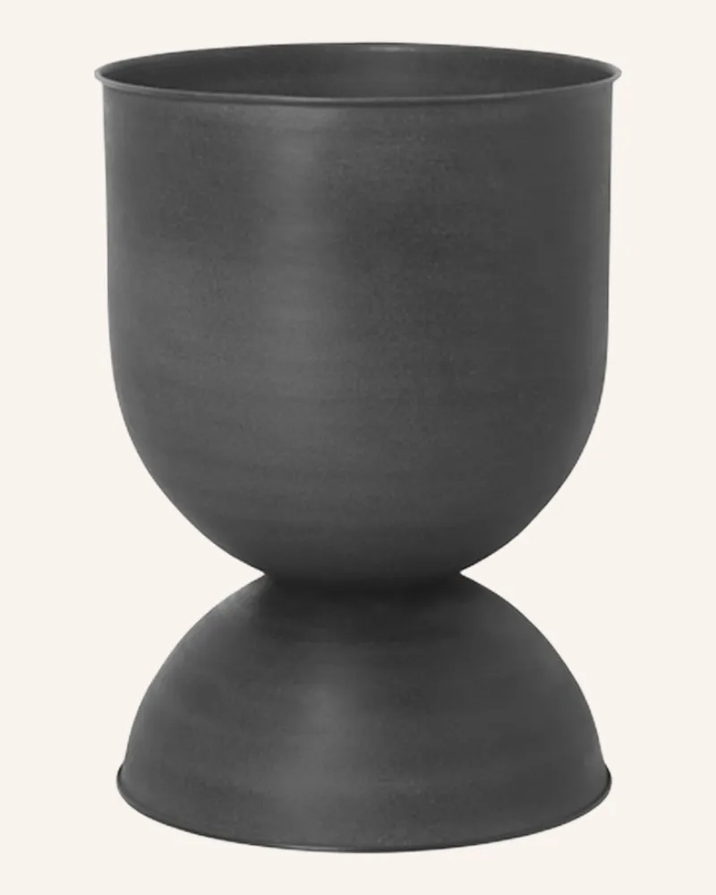 ferm LIVING Blumentopf HOURGLASS MEDIUM Schwarz
