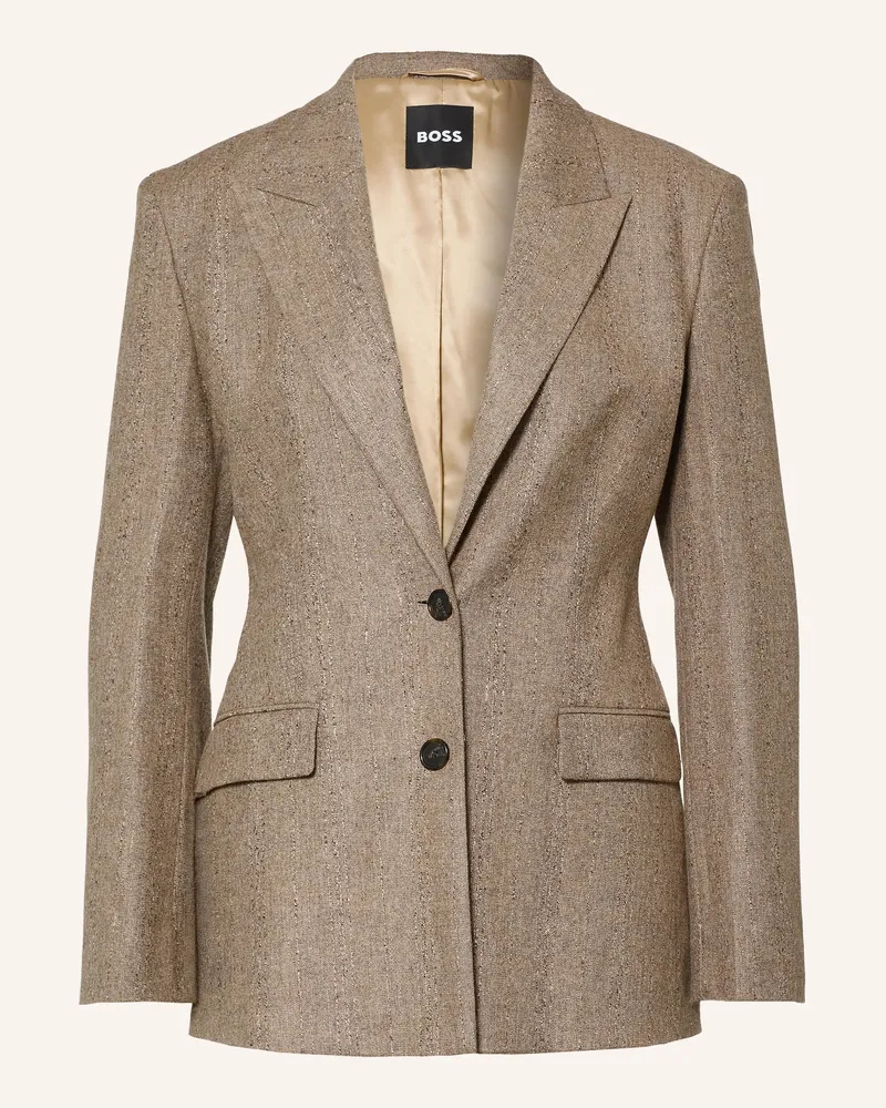 HUGO BOSS Blazer Jonahsa beige Hellbraun