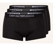 Emporio Armani 3er-Pack Boxershorts Schwarz