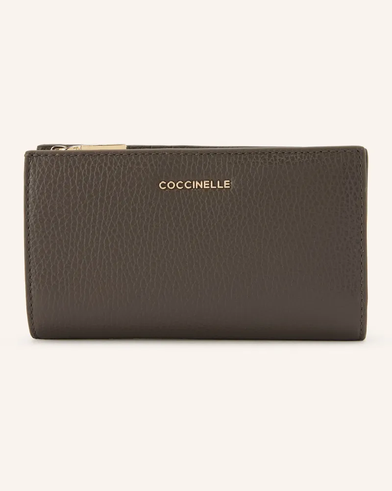 Coccinelle Geldbörse grau Khaki