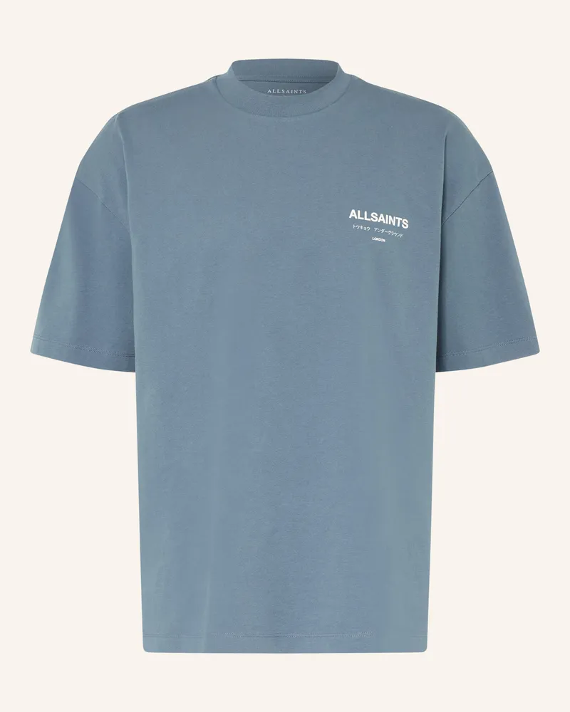 AllSaints T-Shirt Underground blau Blau