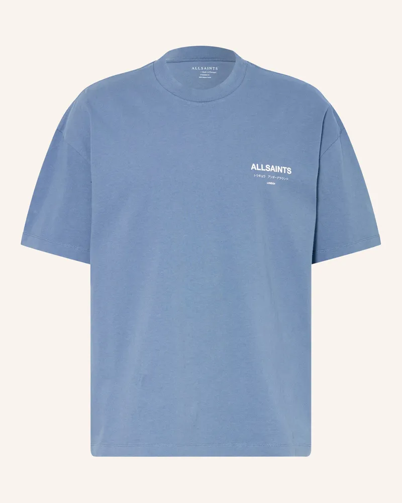 AllSaints T-Shirt Underground blau Blau