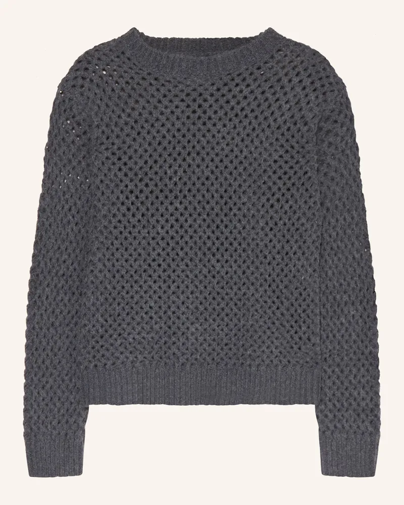 Juvia Alpaka-Pullover Eske grau Dunkelgrau