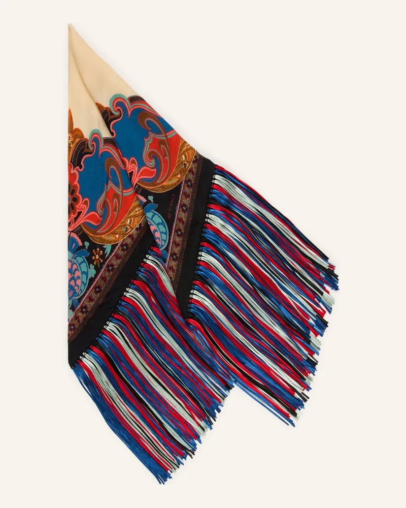 Etro Dreieckstuch Mit Seide braun Braun