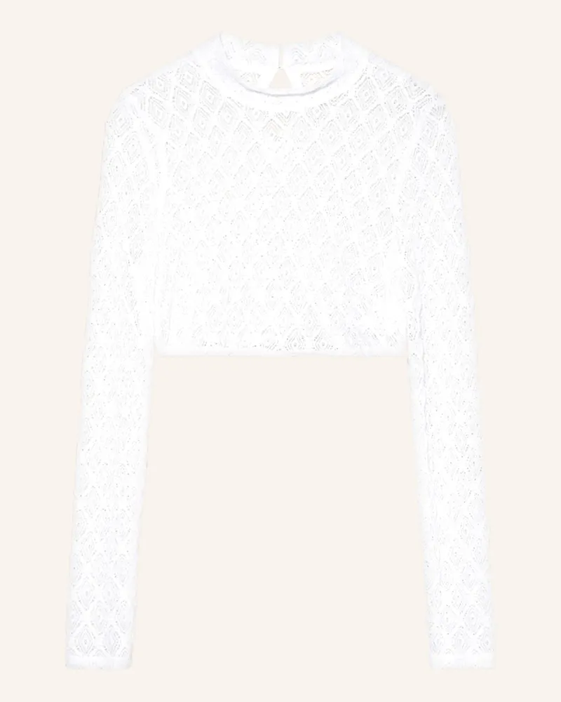 WALDORFF Dirndlbluse Aus Spitze weiss Creme