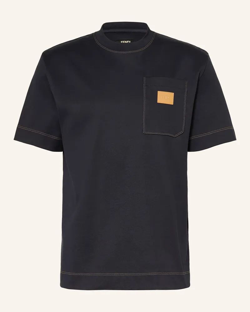 Fendi T-Shirt blau Dunkelblau
