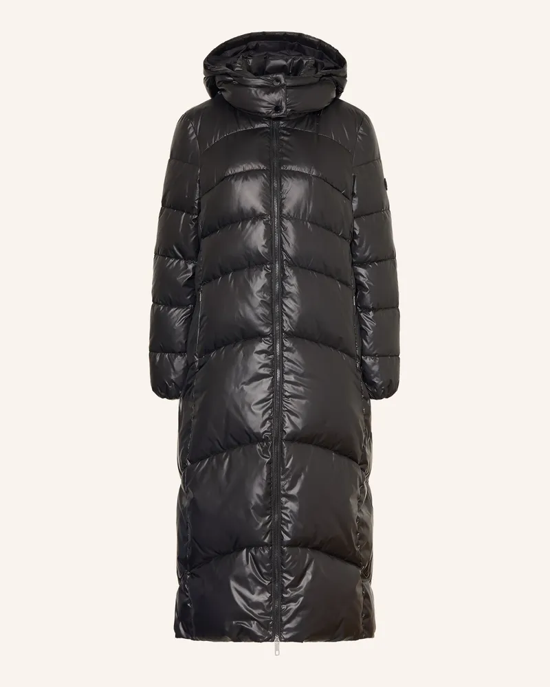 HUGO BOSS Steppmantel Pamega Mit Abnehmbarer Kapuze schwarz Schwarz