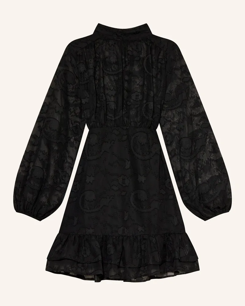 Mrs & HUGS Cocktailkleid mit Volants Schwarz