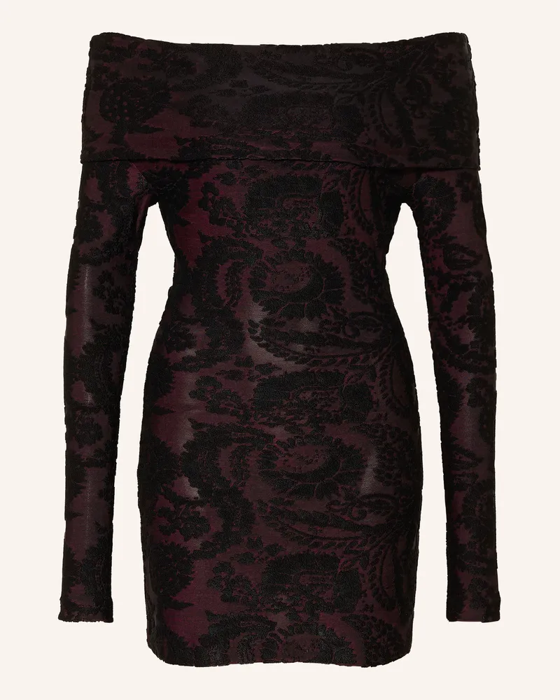 Etro Cocktailkleid schwarz Dunkellila