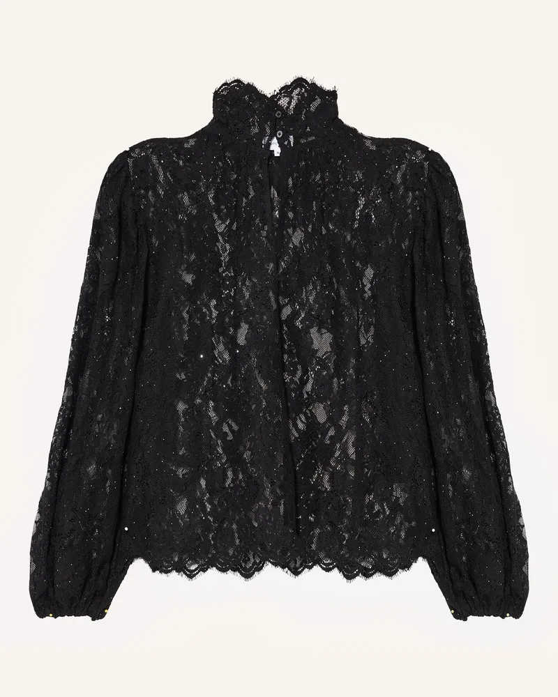Darling Harbour Blusenshirt Aus Spitze Mit Pailletten schwarz Black