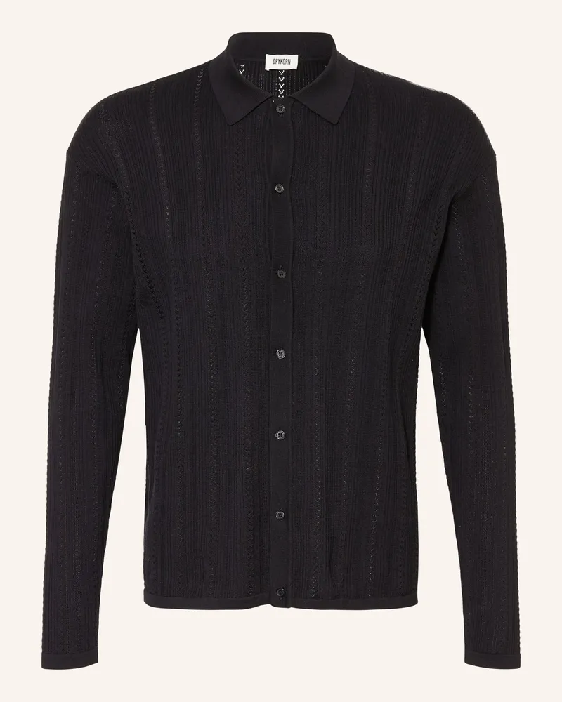 Drykorn Strickhemd Emilias Regular Fit schwarz Schwarz