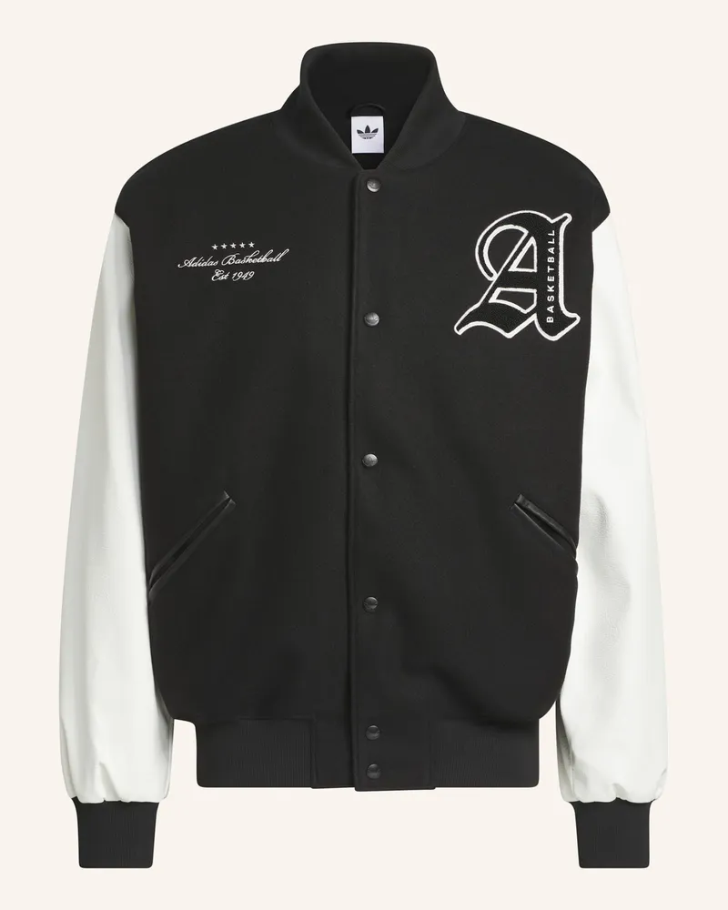 adidas Originals Basketball-Jacke schwarz Schwarz