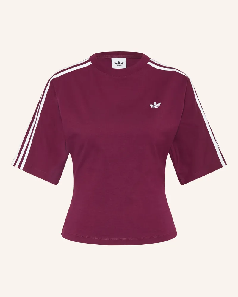 adidas T-Shirt Slim rot Dunkelrot