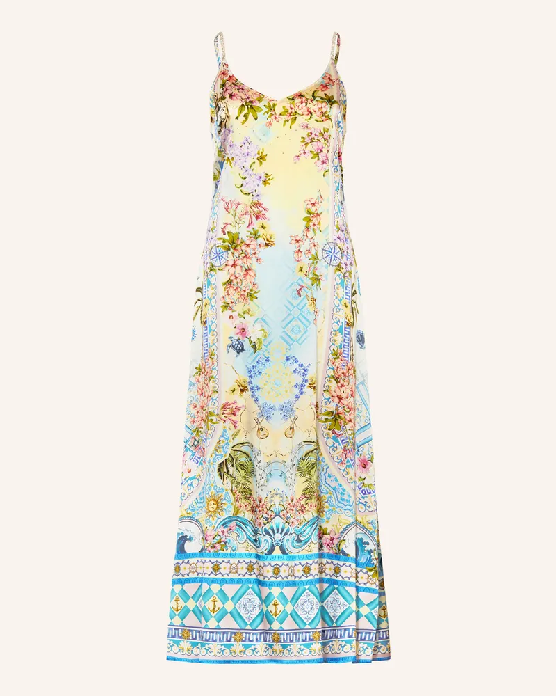 Princess goes Hollywood Seidenkleid blau Blau