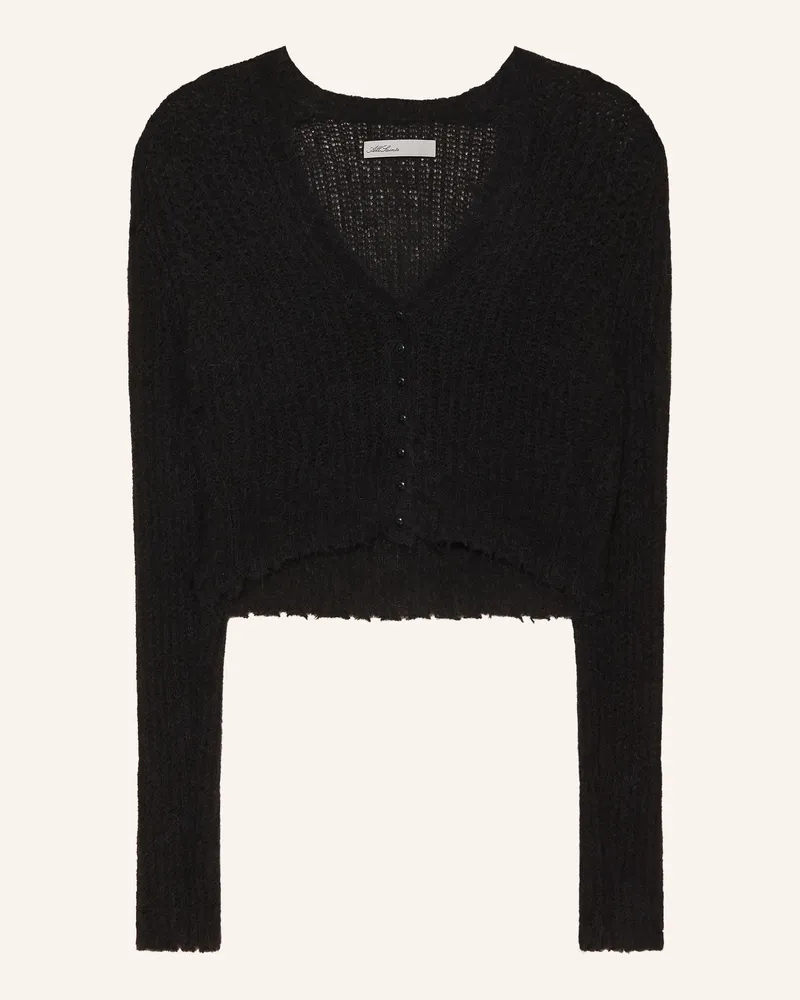 AllSaints Strickjacke Mabel Mit Alpaka schwarz Schwarz