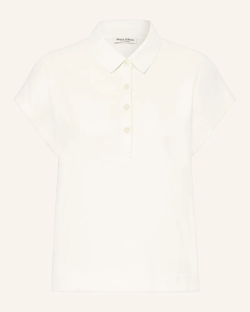 Marc O'Polo Strick-Poloshirt Ecru