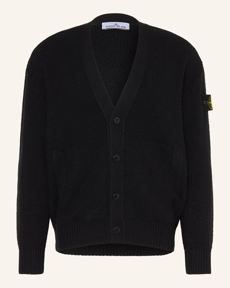 Stone Island Strickjacke schwarz Schwarz