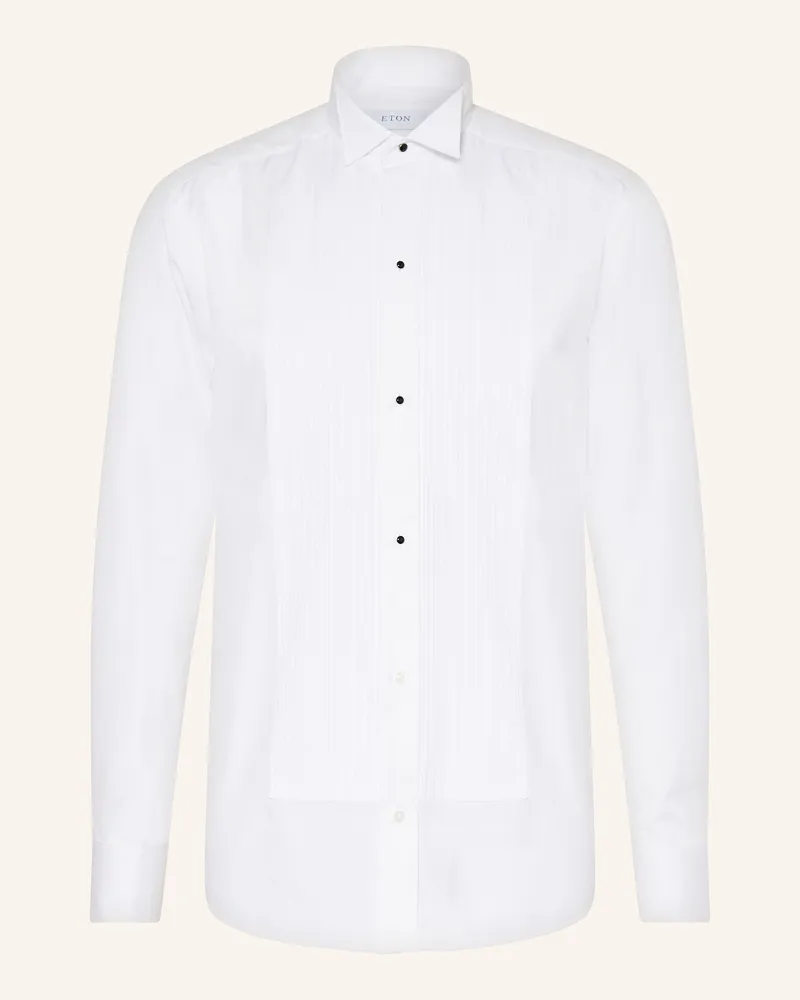 Eton Smoking-Hemd Slim Fit weiss Weiss