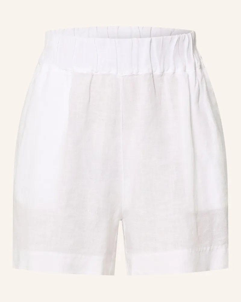 120% Lino Leinenshorts weiss Weiss