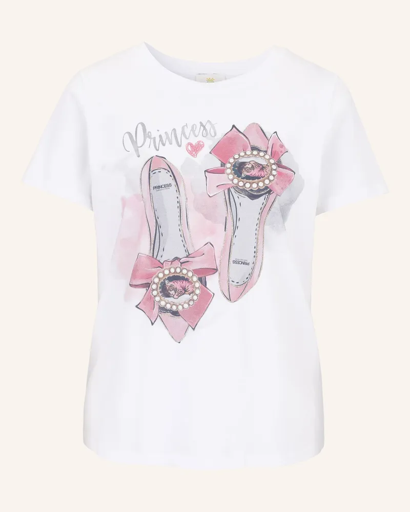 Princess goes Hollywood T-Shirt mit Schmucksteinen Weiss