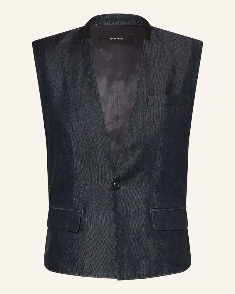 G-STAR RAW Jeansweste blau Dunkelblau