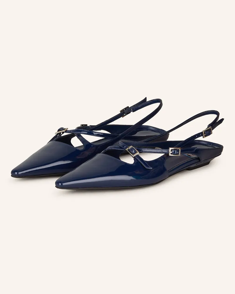 Jeffrey Campbell Slingballerinas FAX.ME-LO Dunkelblau