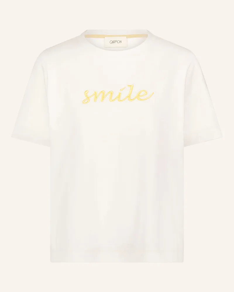 Cartoon T-Shirt weiss Creme
